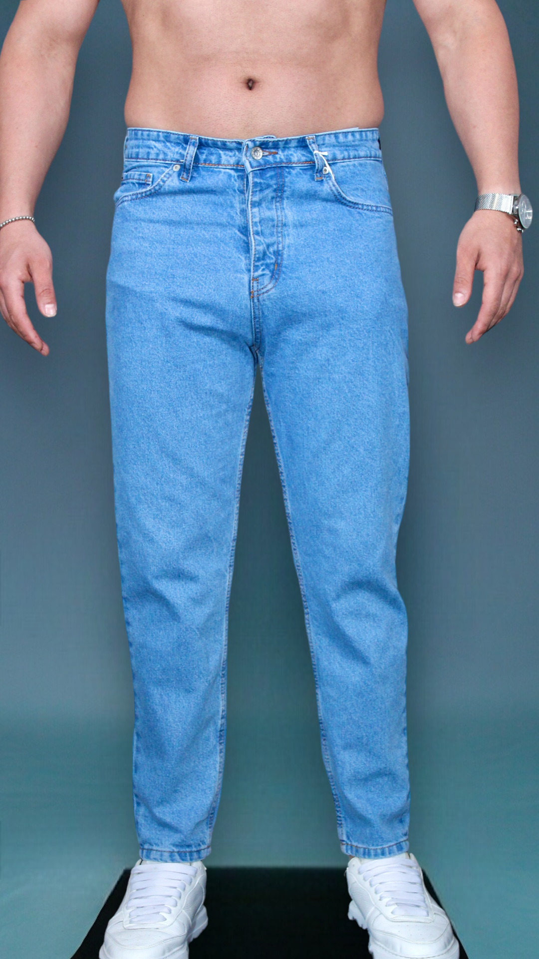 MEMZ BOYFRIEND CARROT JEANS - BLUE